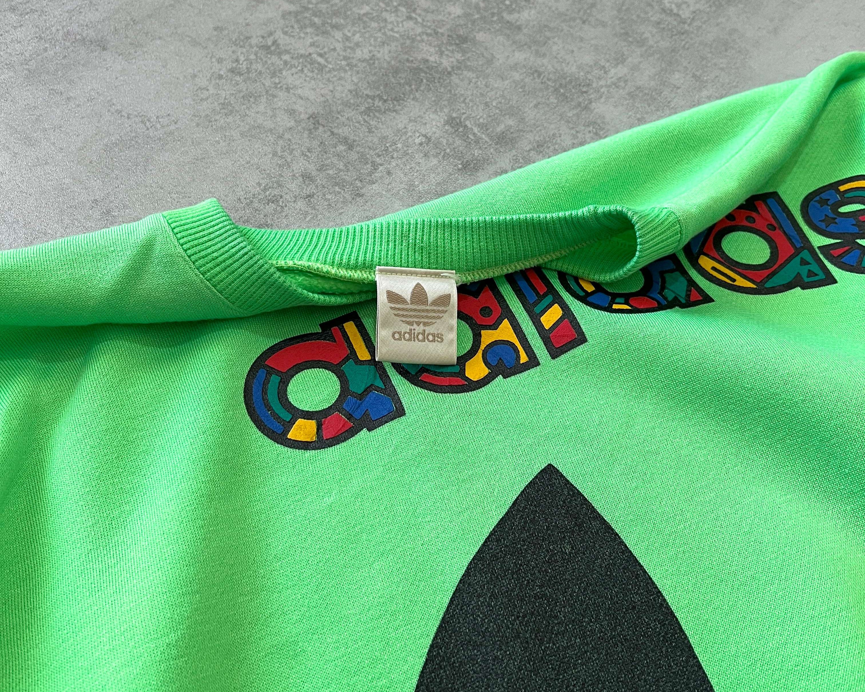 Adidas RARE 1990s embroidered crewneck sweatshirt (M)