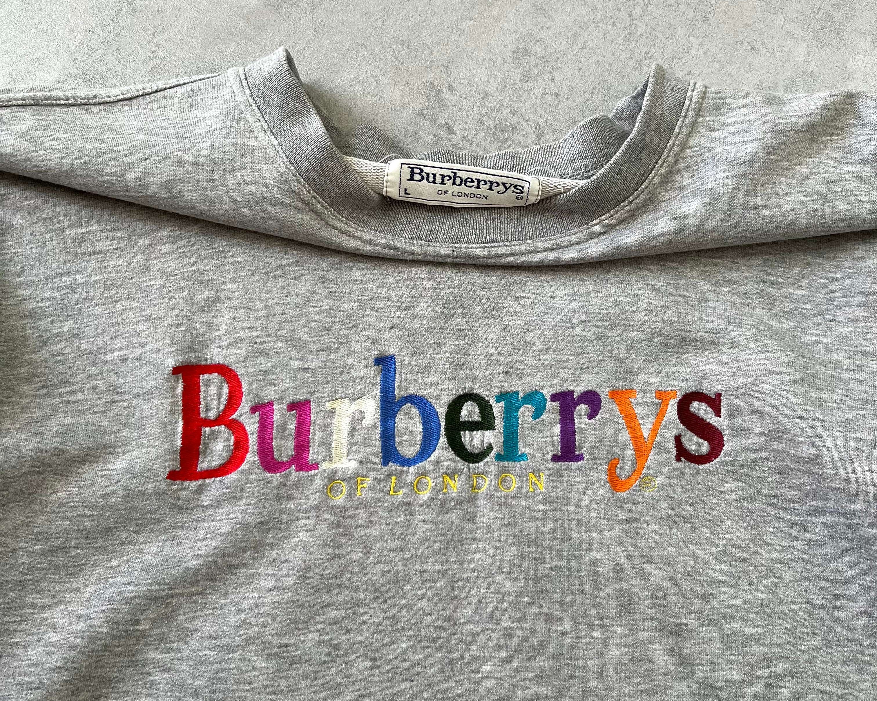 Burberry's 1990s embroidered sweatshirt (M)