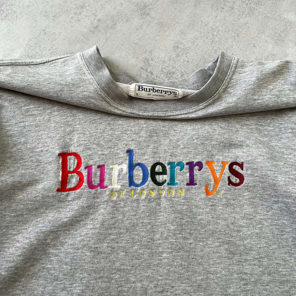 Burberry's 1990s embroidered sweatshirt (M)