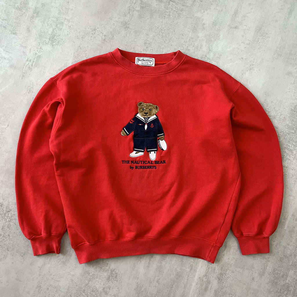 Burberry's 1990s heavyweight embroidered sweatshirt (S)