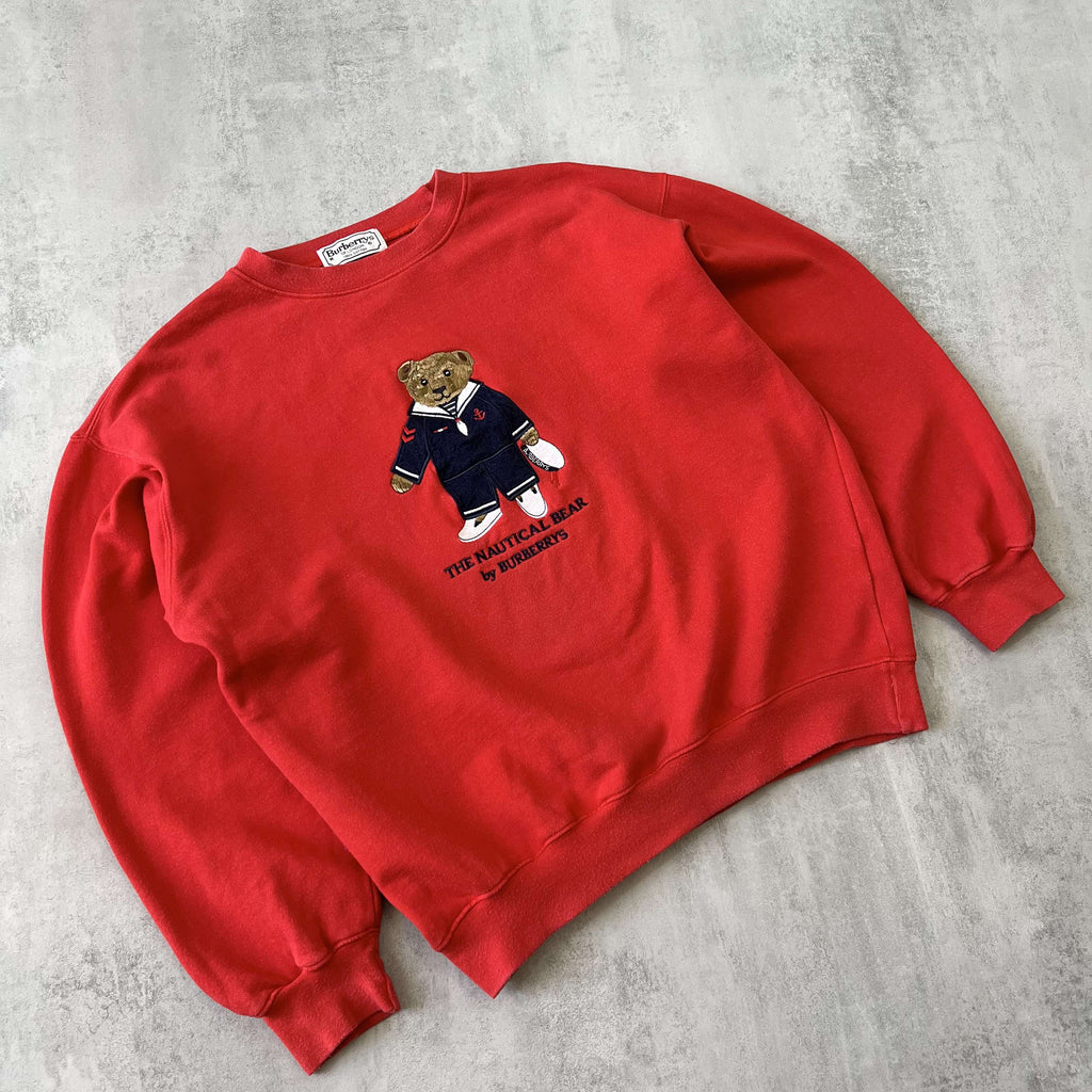 Burberry's 1990s heavyweight embroidered sweatshirt (S)