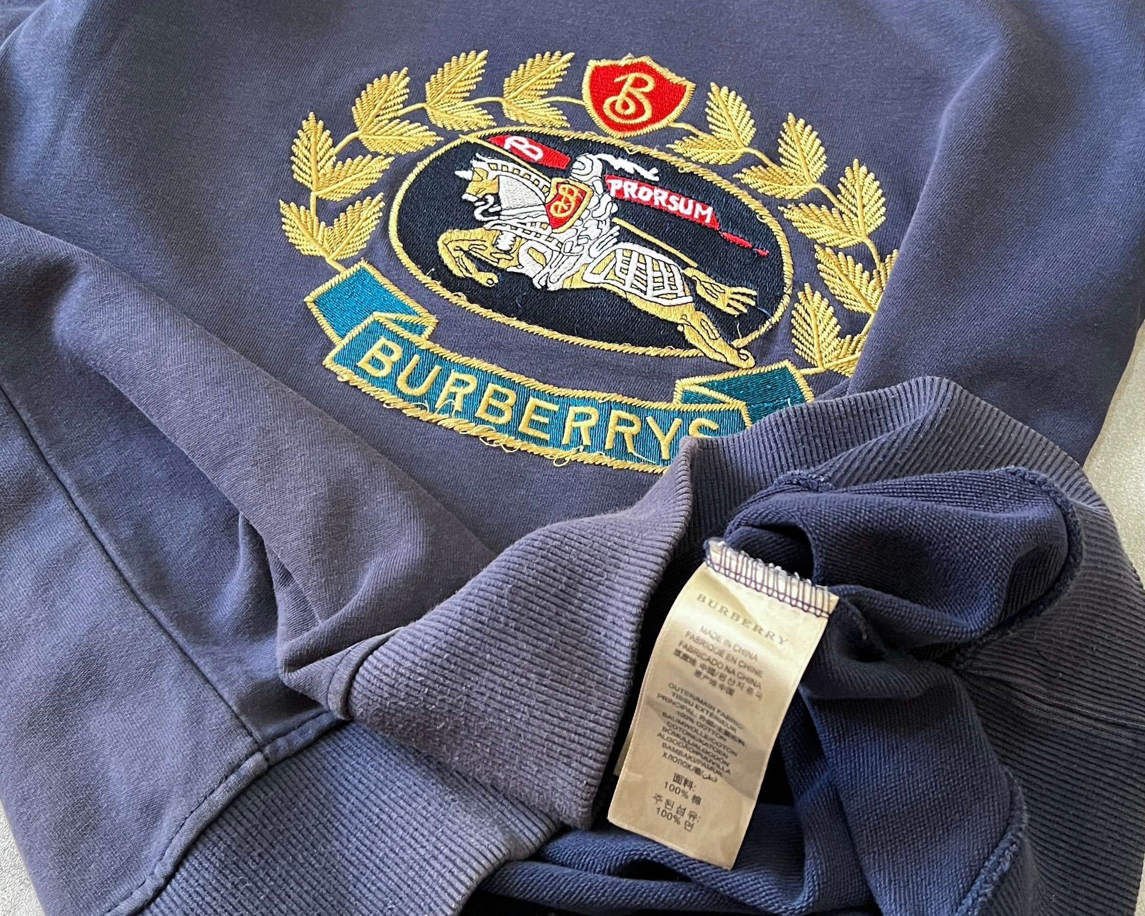 Burberry's 1990s embroidered sweatshirt (S)