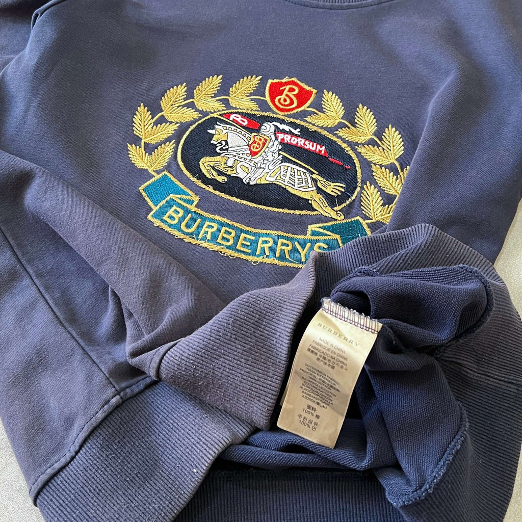 Burberry's 1990s embroidered sweatshirt (S)
