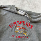 Burberry's 1990s heavyweight embroidered sweatshirt (M)