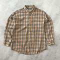 Burberry's 1990s nova check shirt long-sleeves (L)