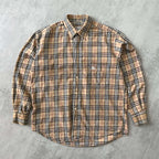 Burberry's 1990s nova check shirt long-sleeves (M)
