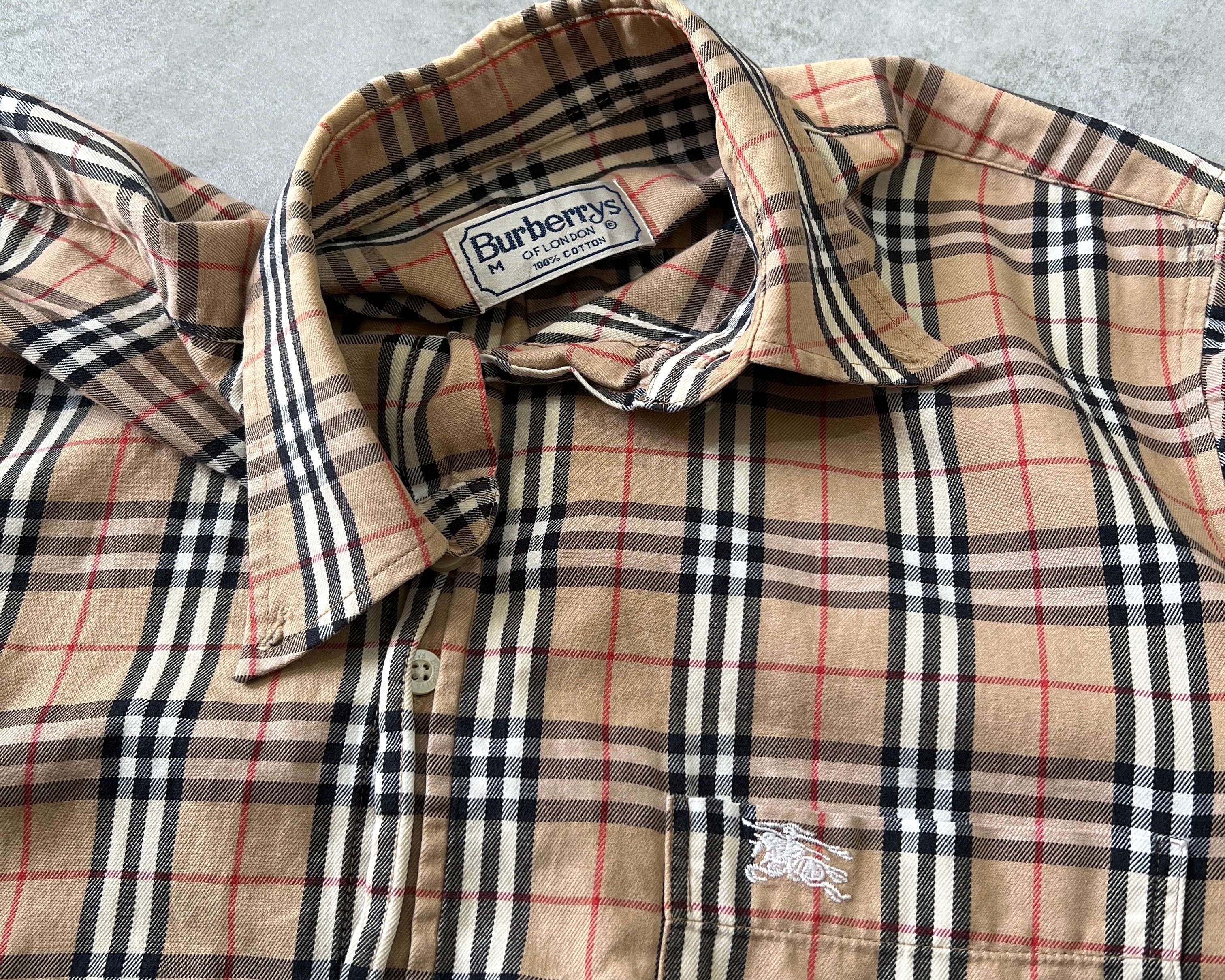 Burberry's 1990s nova check shirt long-sleeves (M)