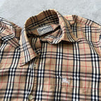 Burberry's 1990s nova check shirt long-sleeves (M)