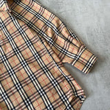 Burberry's 1990s nova check shirt long-sleeves (M)
