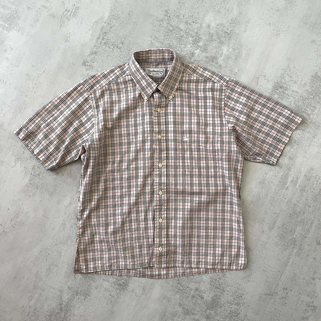 Burberry's 1990s nova check shirt sleeves (M)