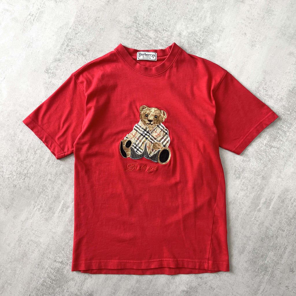 Burberry's 1990s women's embroidered t-shirt (M)