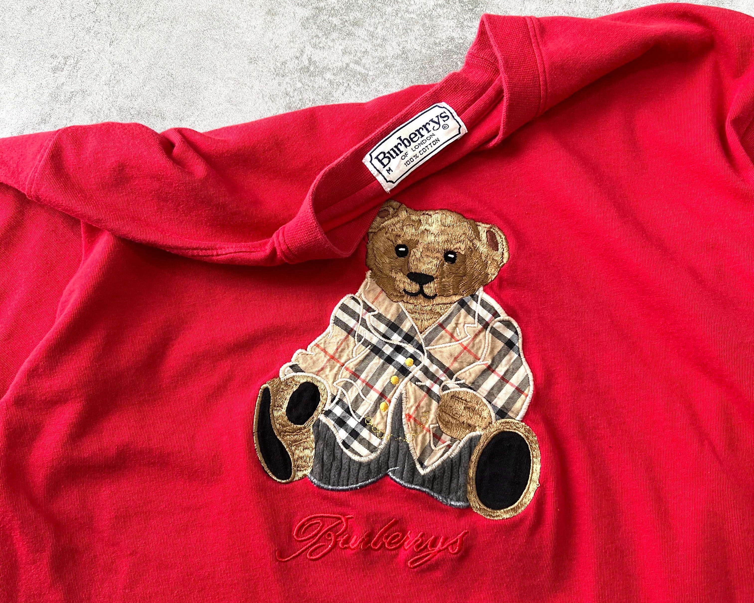 Burberry's 1990s women's embroidered t-shirt (M)
