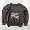 Burberry's 1990s women's heavyweight embroidered sweater (S)