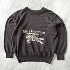Burberry's 1990s women's heavyweight embroidered sweater (S)