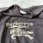Burberry's 1990s women's heavyweight embroidered sweater (S)