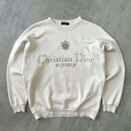 Dior RARE 1990s embroidered sweatshirt (M)