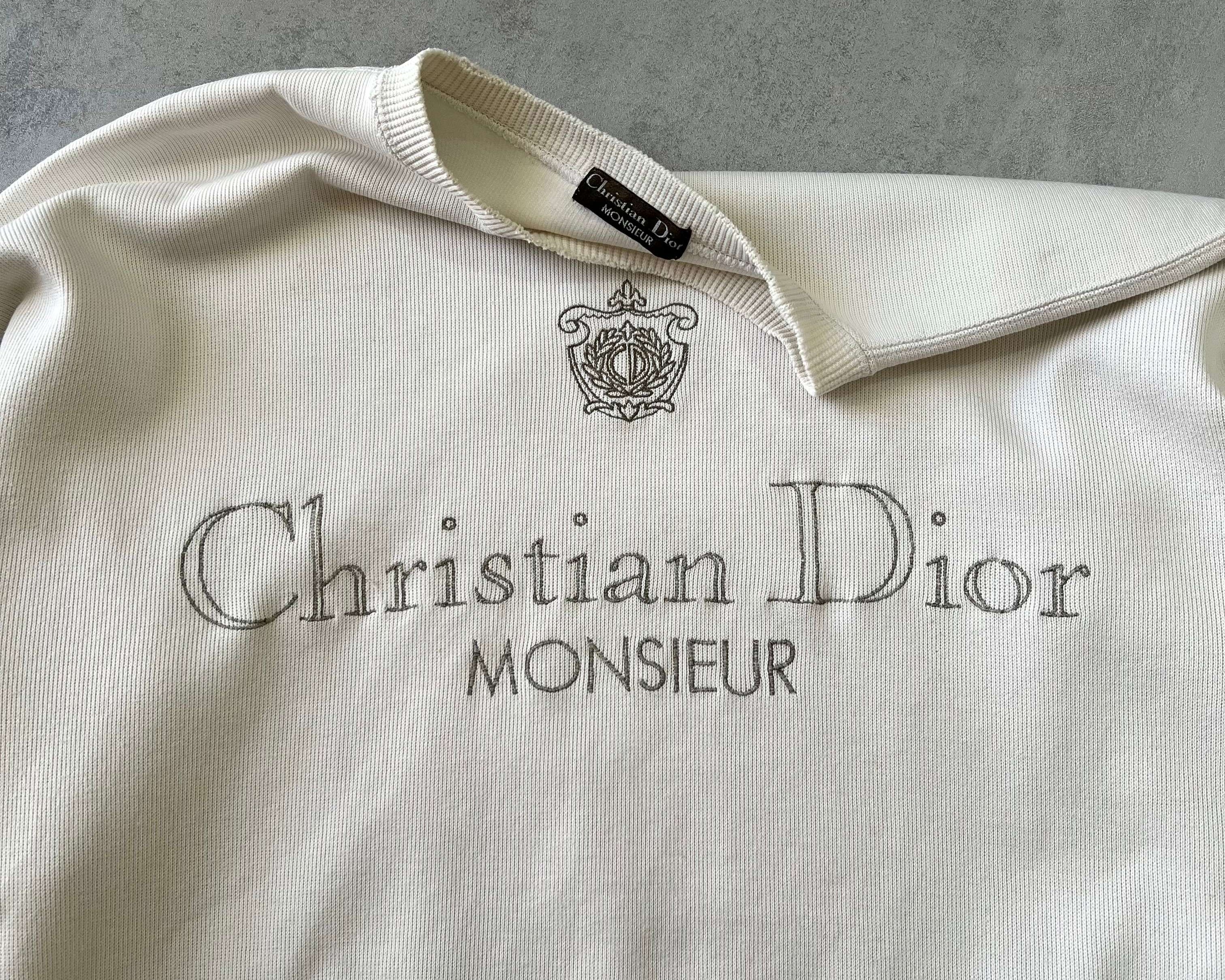 Dior RARE 1990s embroidered sweatshirt (M)