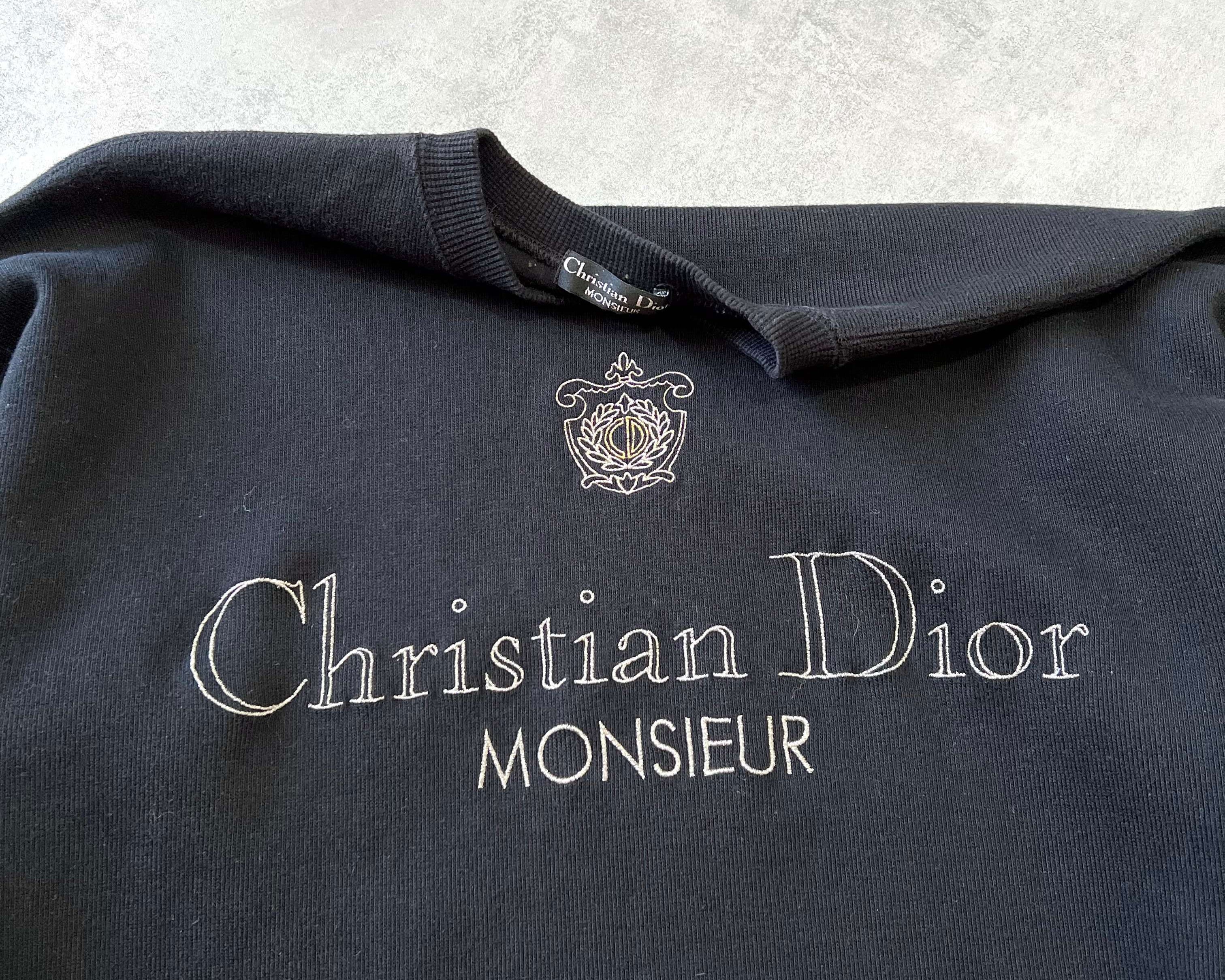 Dior RARE 1990s embroidered sweatshirt (M)