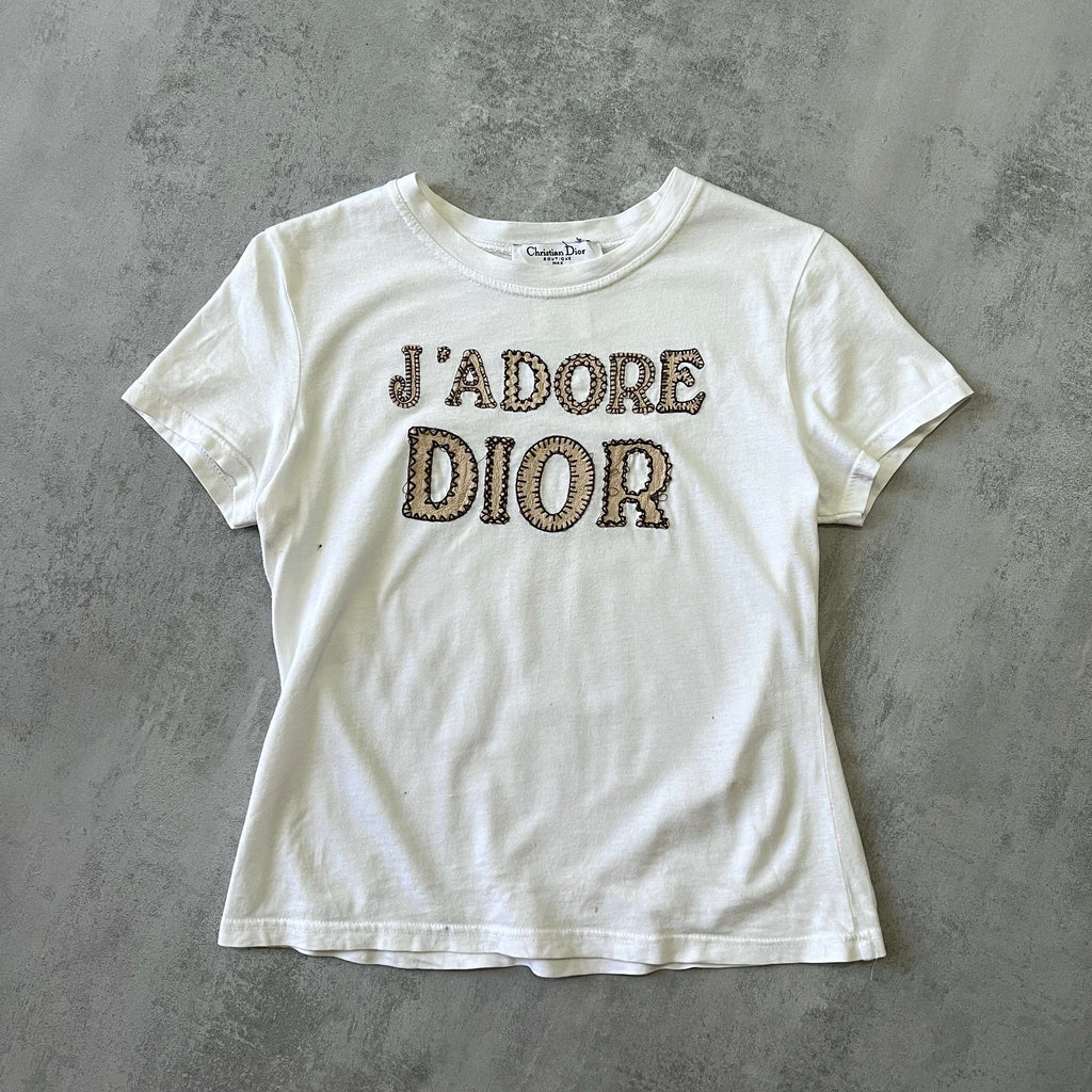 Dior 1990s women's embroidered top (M)