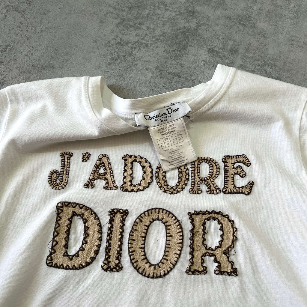 Dior 1990s women's embroidered top (M)