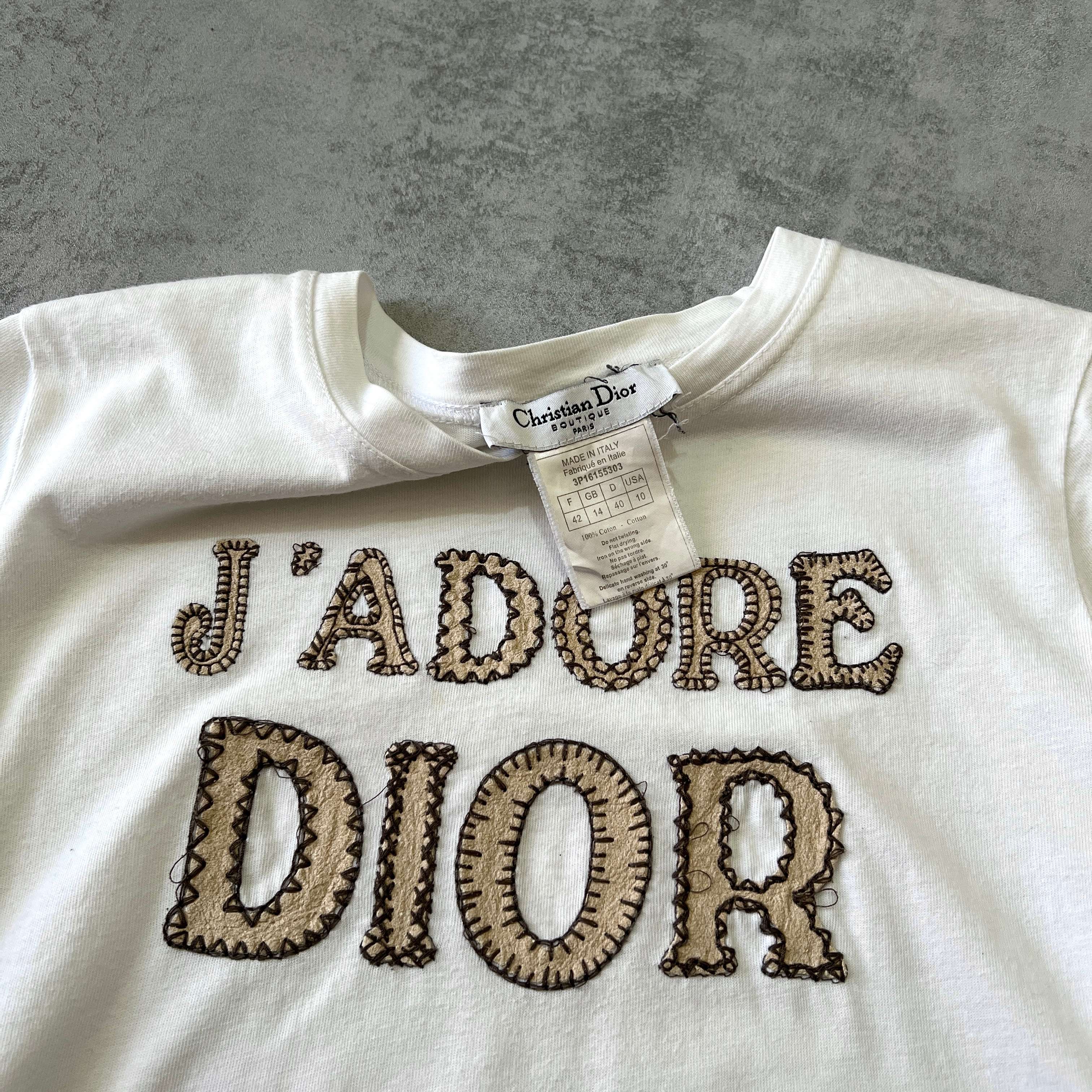 Dior 1990s women's embroidered top (M)