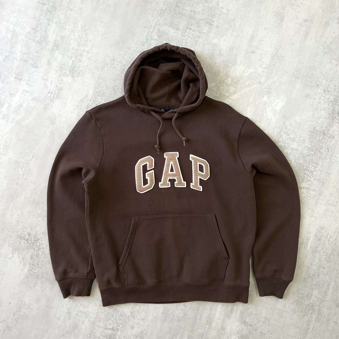 Gap 2000s heavyweight embroidered hoodie (M)