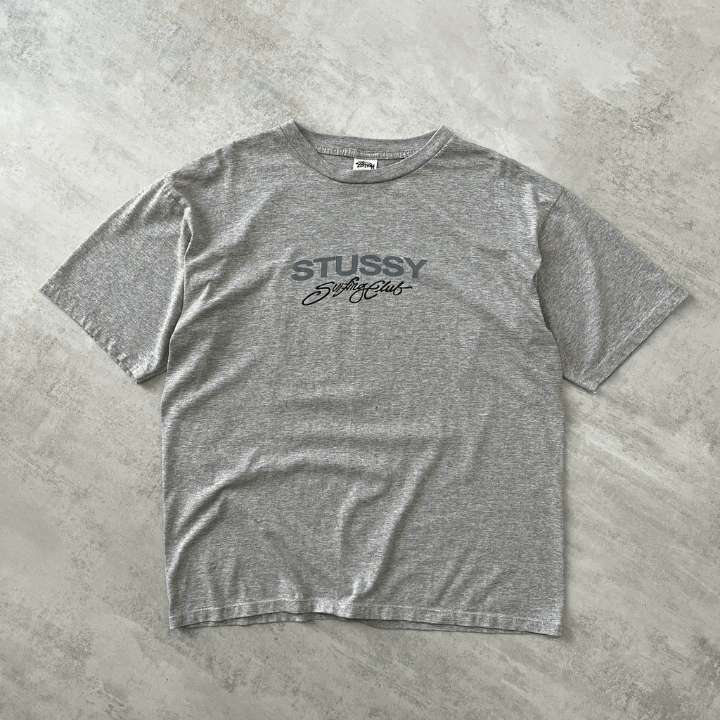 Stussy RARE 1990s heavyweight spellout t-shirt (S)
