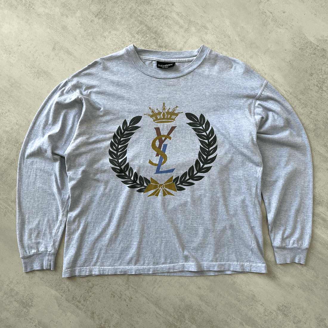 YSL RARE 1990s heavyweight long-sleeves t-shirt (M)