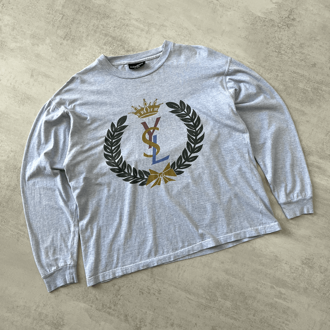 YSL RARE 1990s heavyweight long-sleeves t-shirt (M)