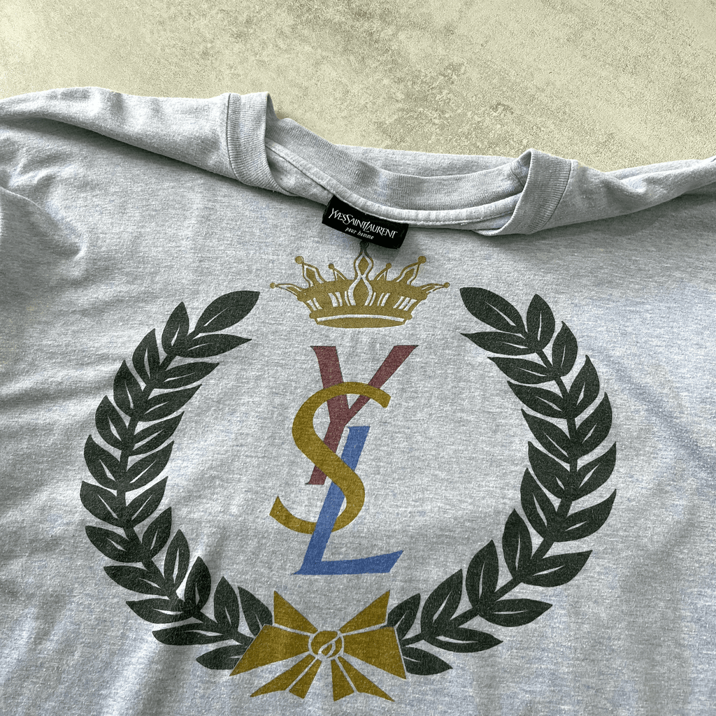 YSL RARE 1990s heavyweight long-sleeves t-shirt (M)
