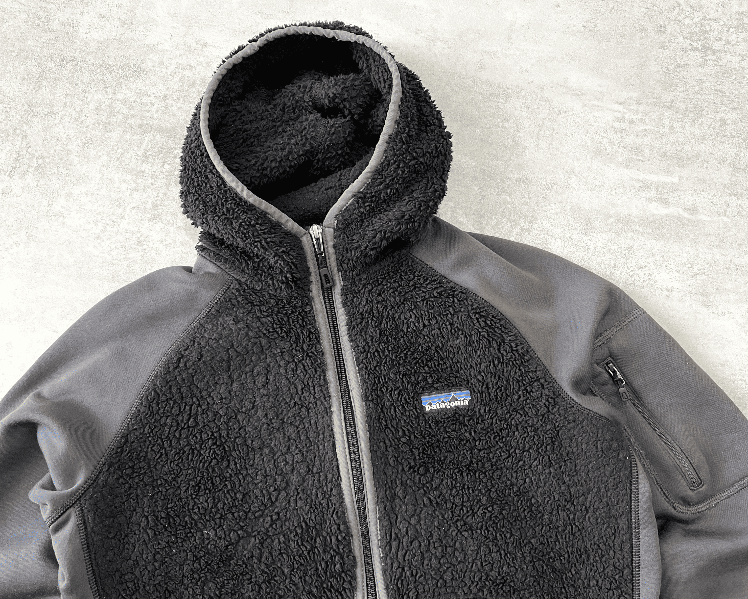 Patagonia 2000s zip heavyweight fleece hoodie (M)