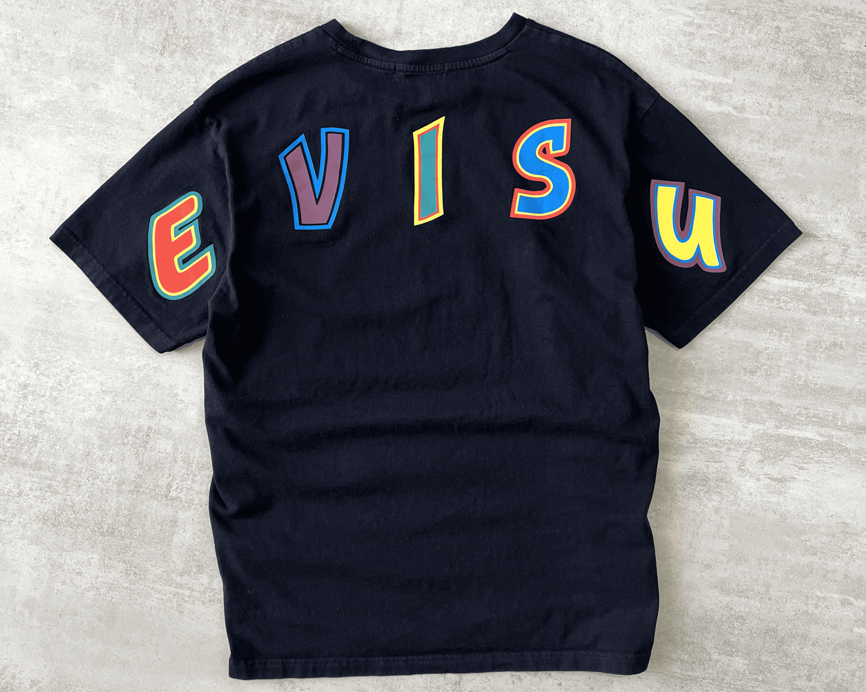 Evisu 1990s heavyweight spellout t-shirt (M)