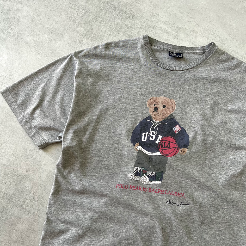 Polo Ralph Lauren 1990s heavyweight spellout t-shirt (L)