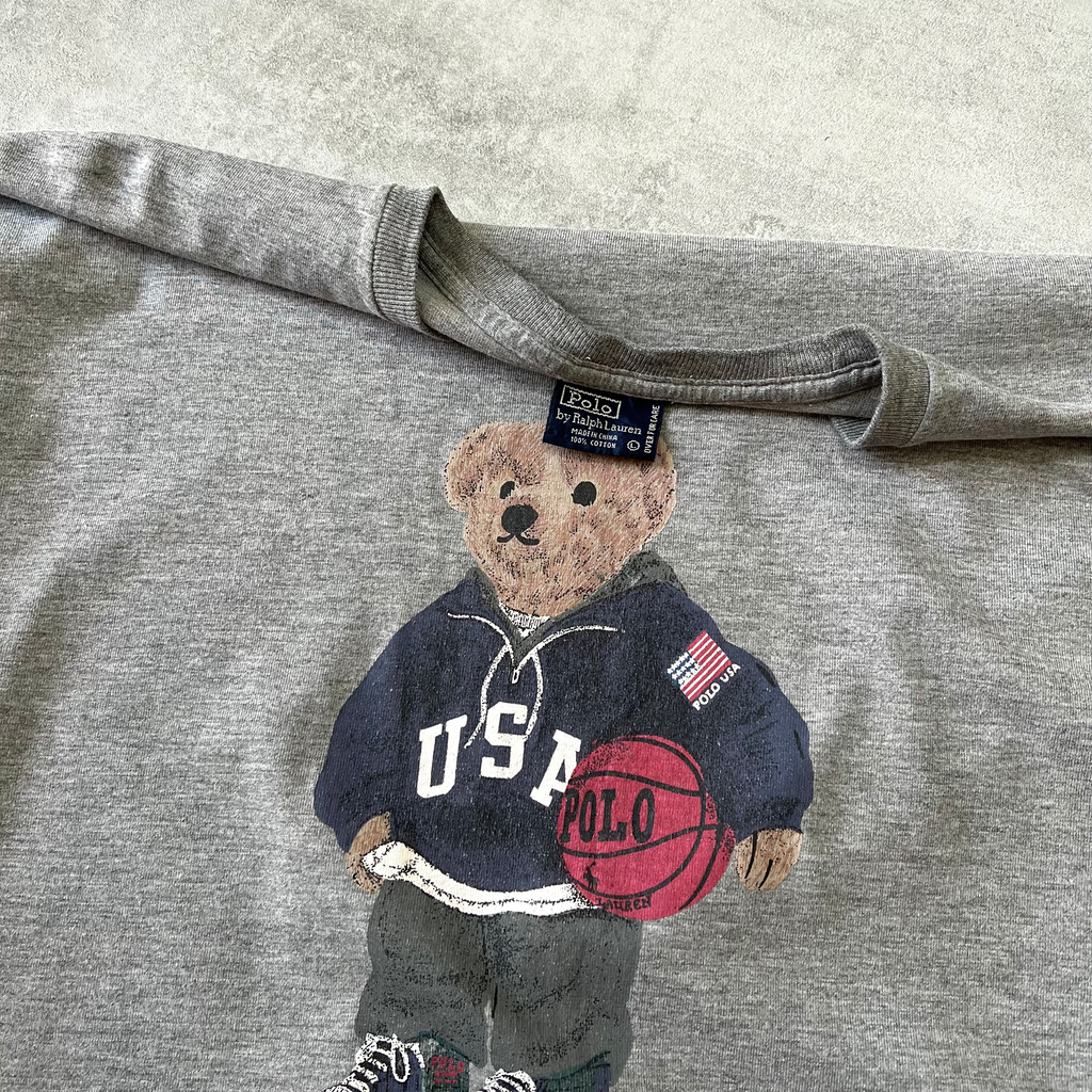Polo Ralph Lauren 1990s heavyweight spellout t-shirt (L)
