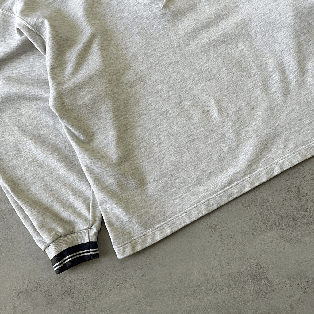Nike 1990s 1/4 zip heavyweight embroidered sweatshirt (L)