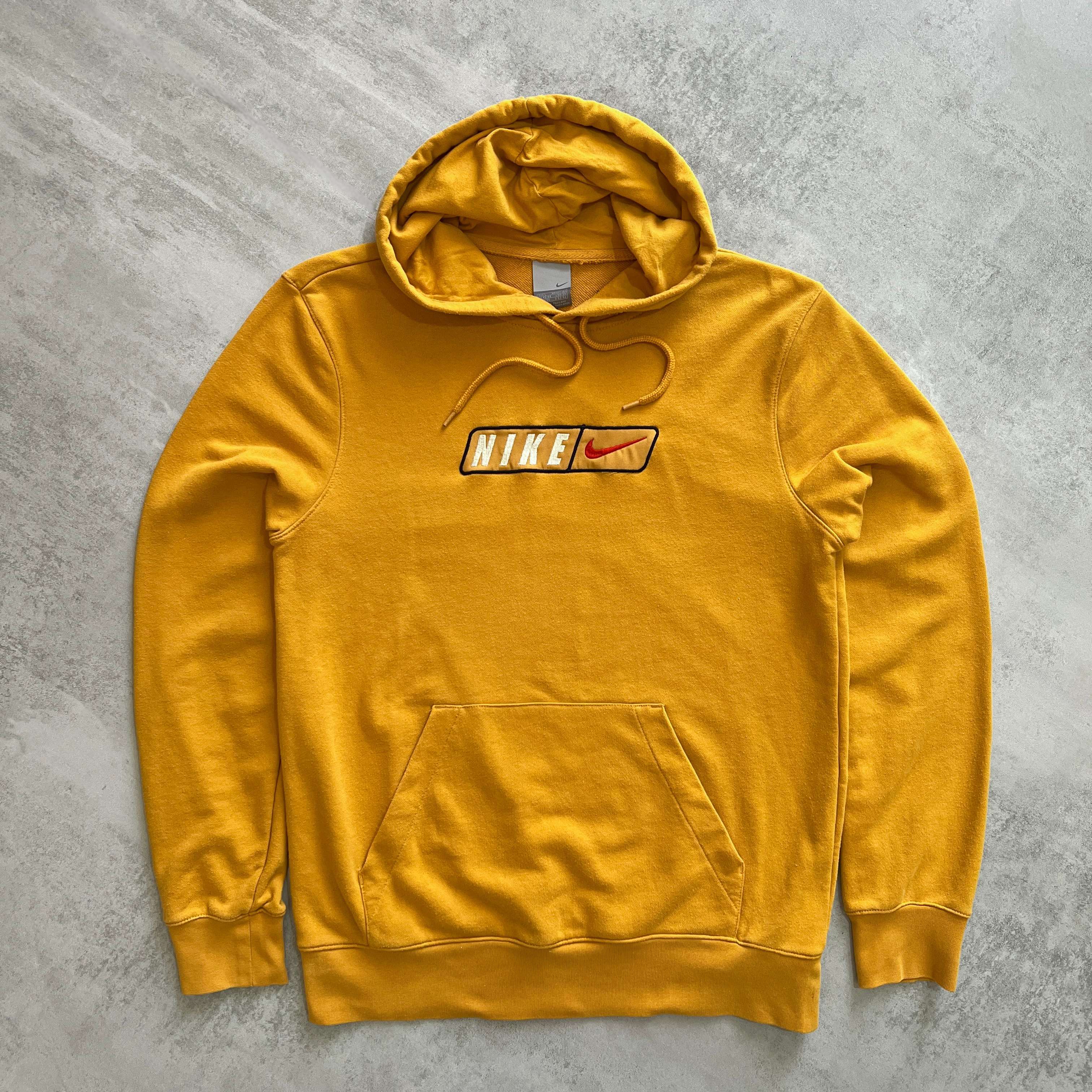 Nike 1990s heavyweight embroidered hoodie (M)