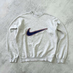 Nike 1990s heavyweight embroidered sweatshirt (L)