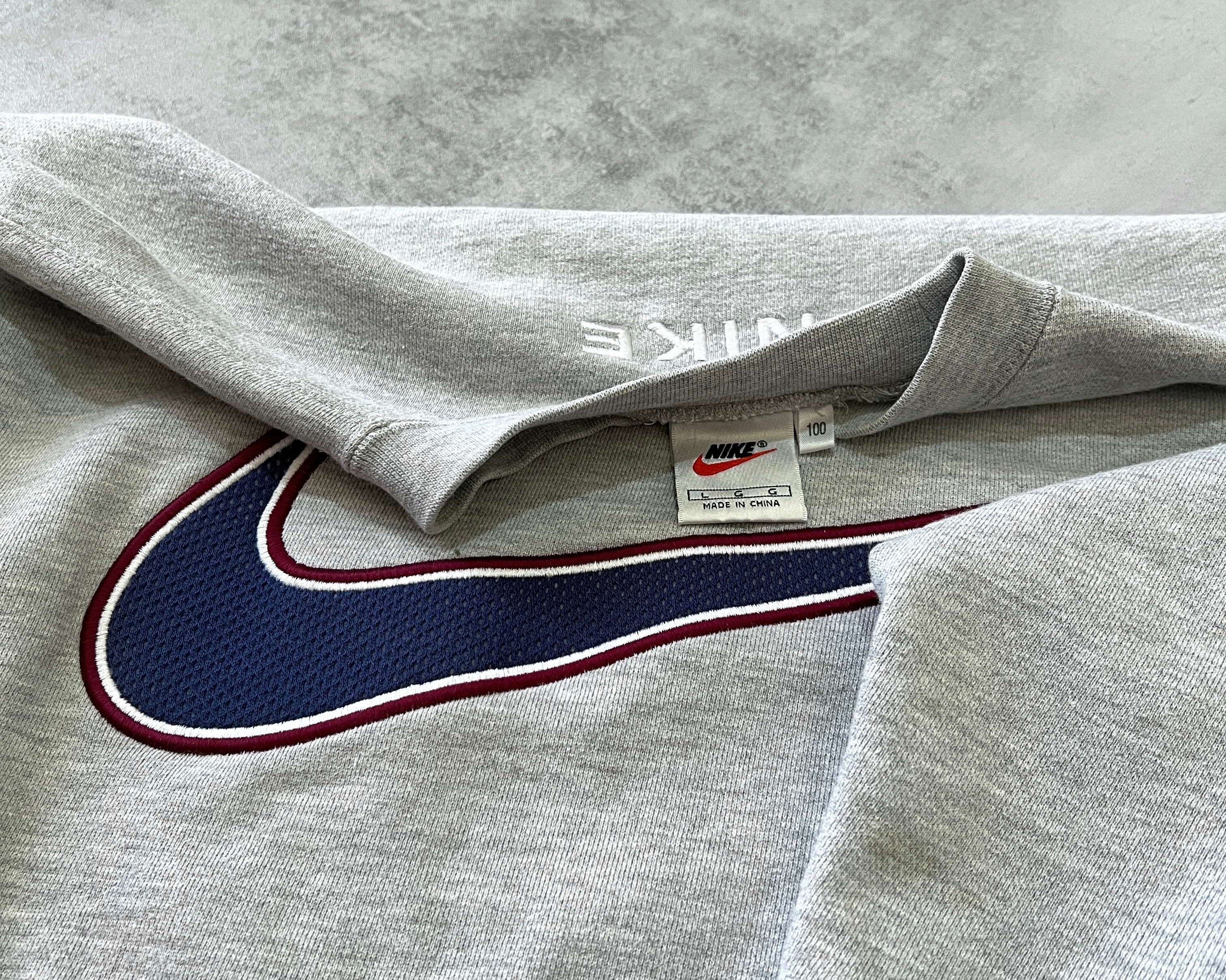 Nike 1990s heavyweight embroidered sweatshirt (L)