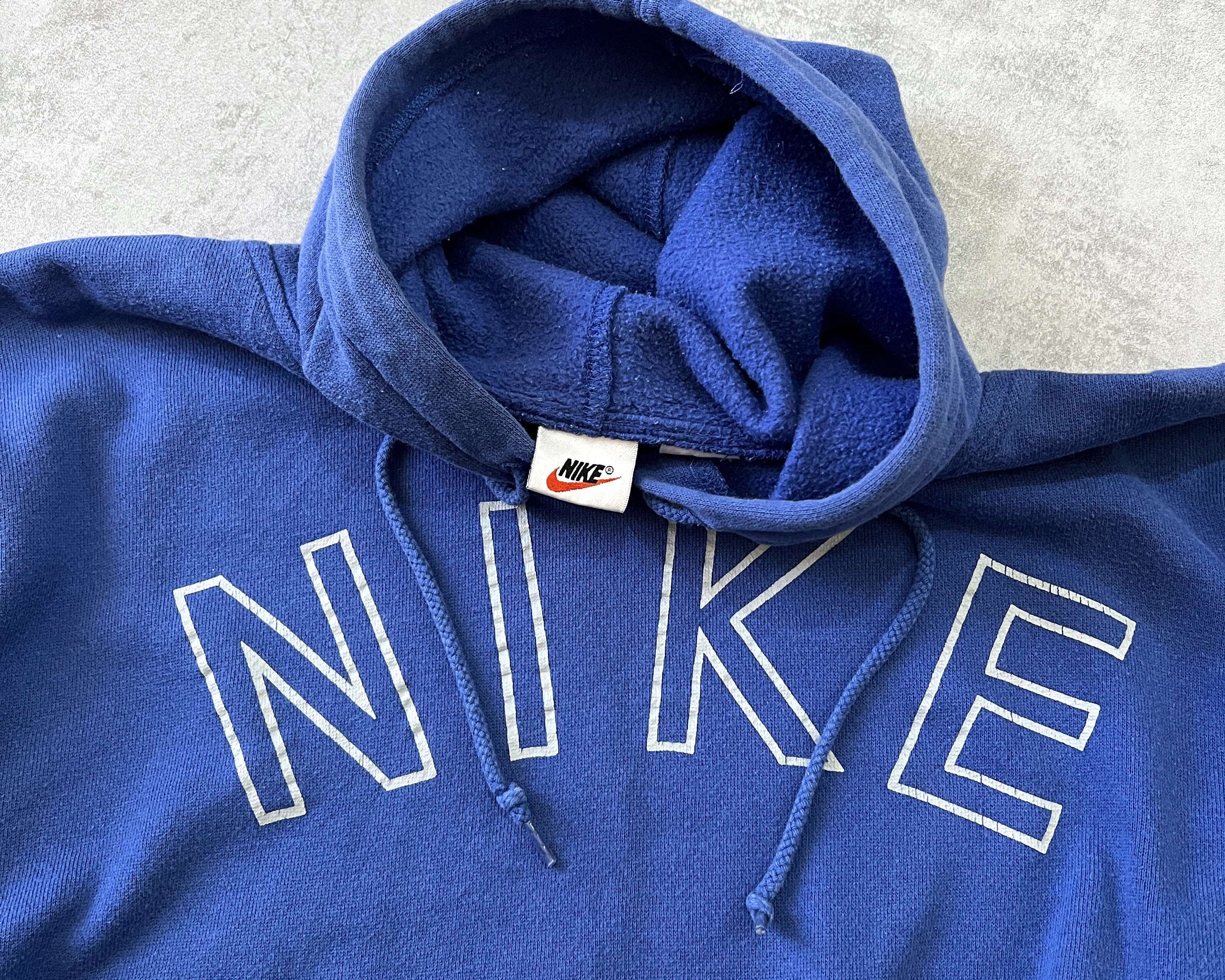 Nike 1990s heavyweight spellout hoodie (S)