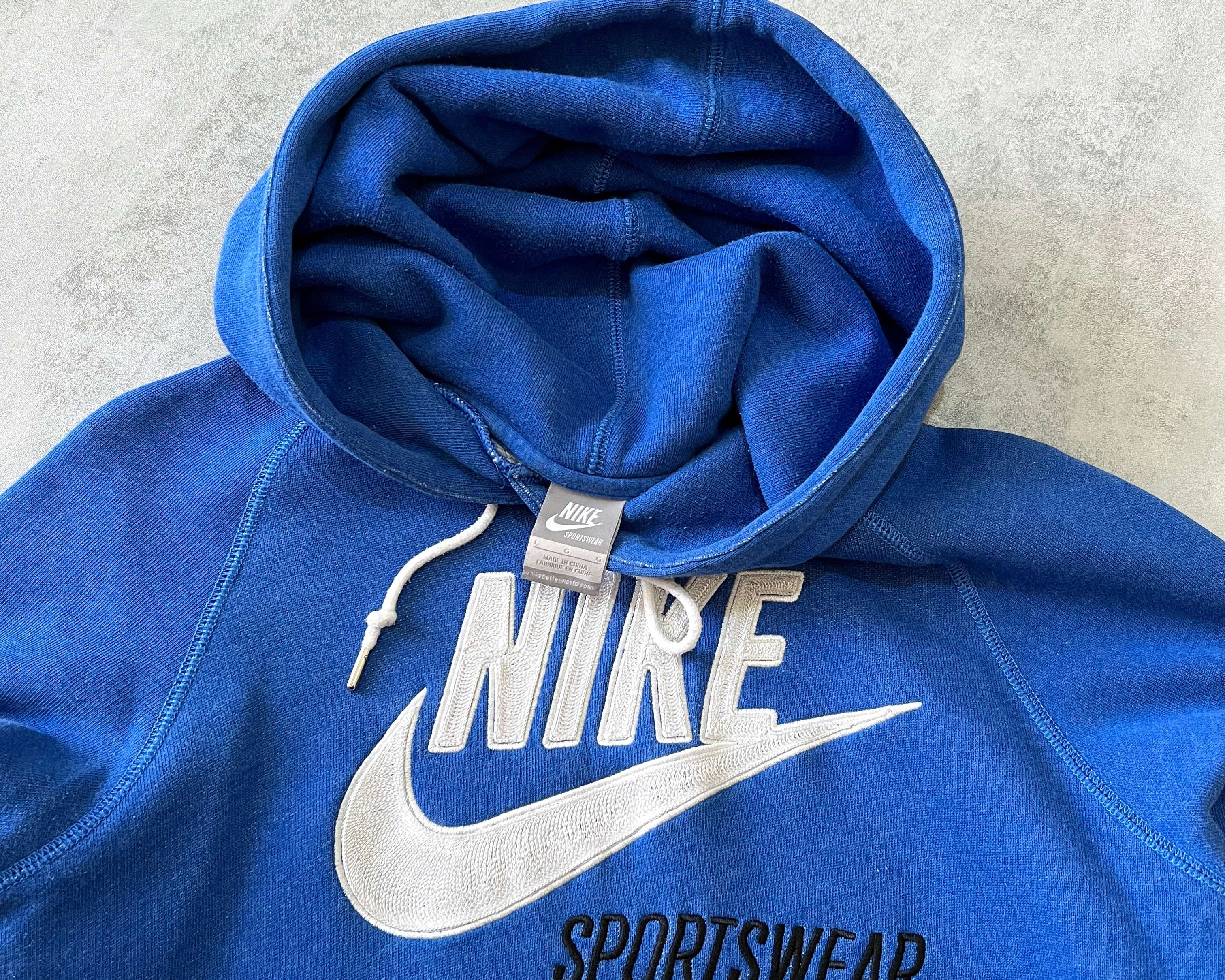 Nike 2000s heavyweight embroidered hoodie (M)