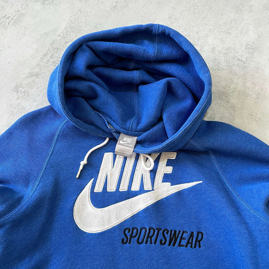 Nike 2000s heavyweight embroidered hoodie (M)