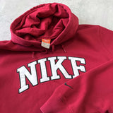 Nike 2000s heavyweight embroidered hoodie (XL)