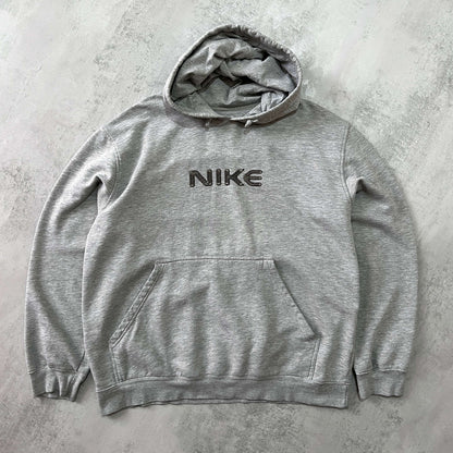 Nike 2000s heavyweight embroidered hoodie (XL)