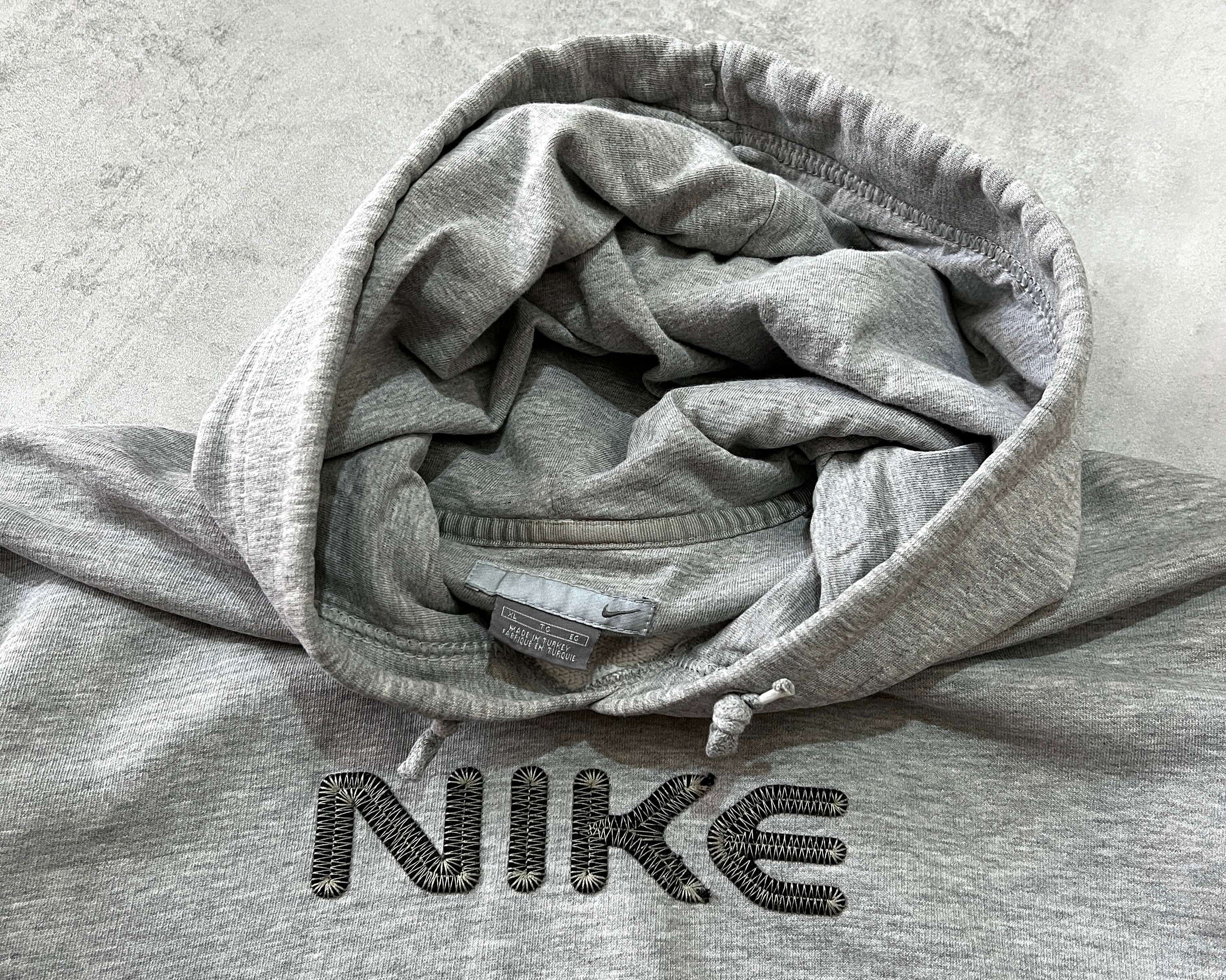 Nike 2000s heavyweight embroidered hoodie (XL)