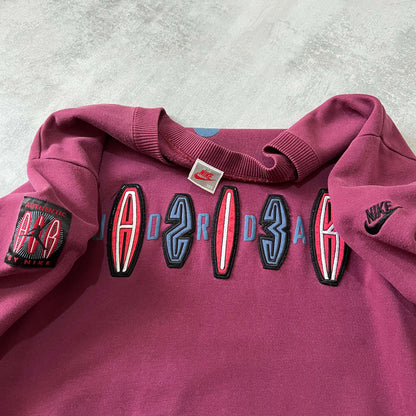 Nike RARE 1980s Air Jordan embroidered crewneck sweatshirt (L)