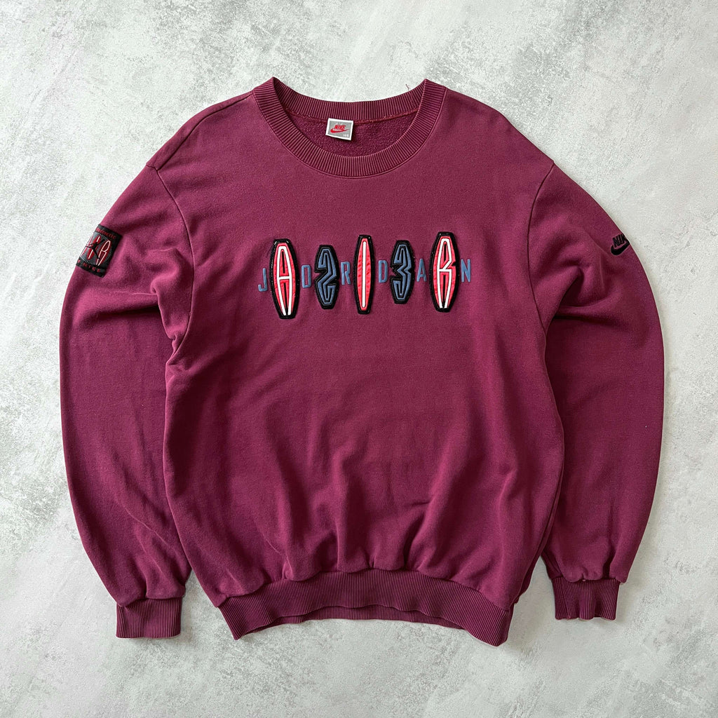 Nike RARE 1980s Air Jordan embroidered crewneck sweatshirt (L)