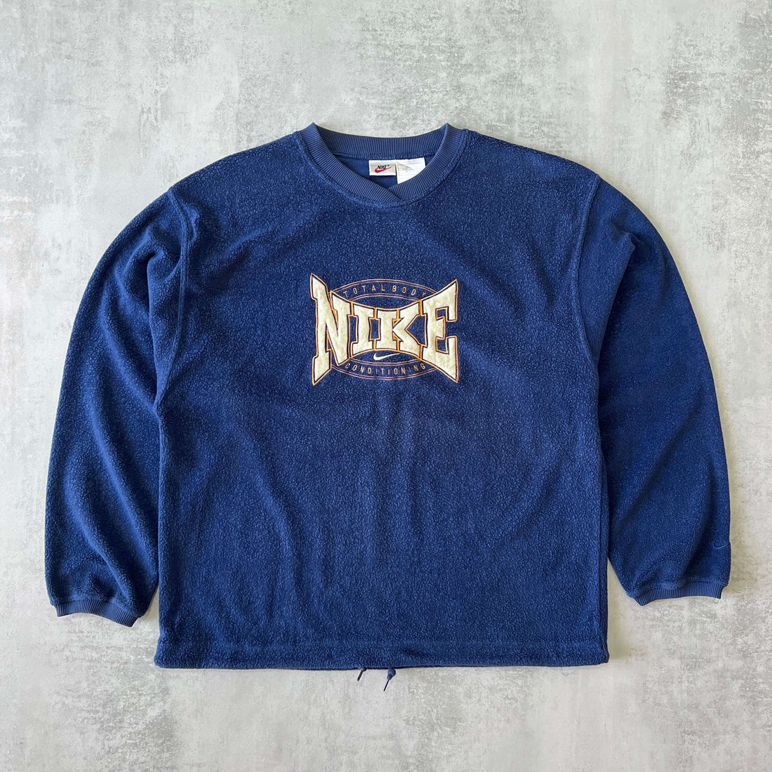 Nike RARE 1990s embroidered sweatshirt fleece (M)