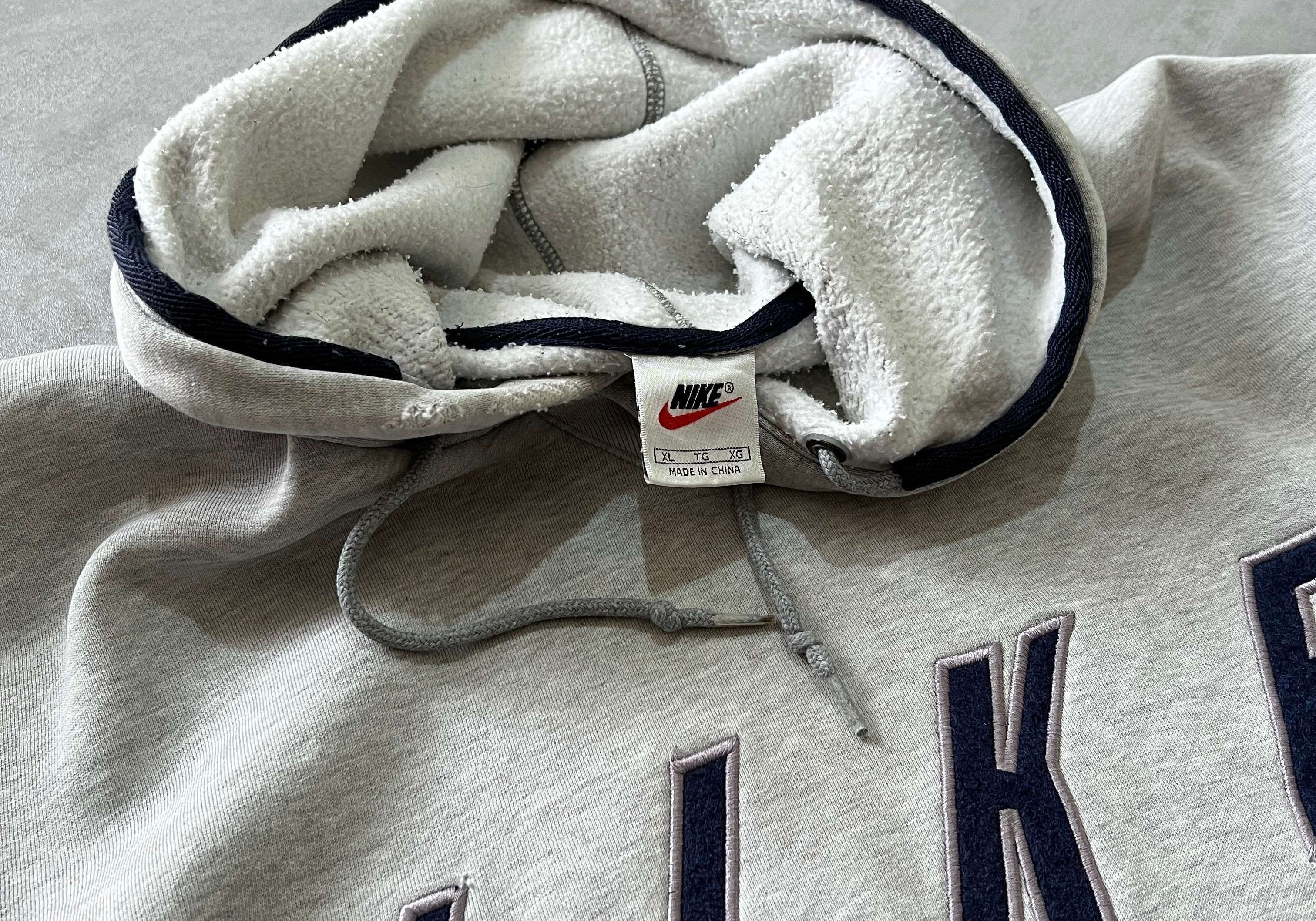 Nike RARE 1990s heavyweight embroidered hoodie (XL)