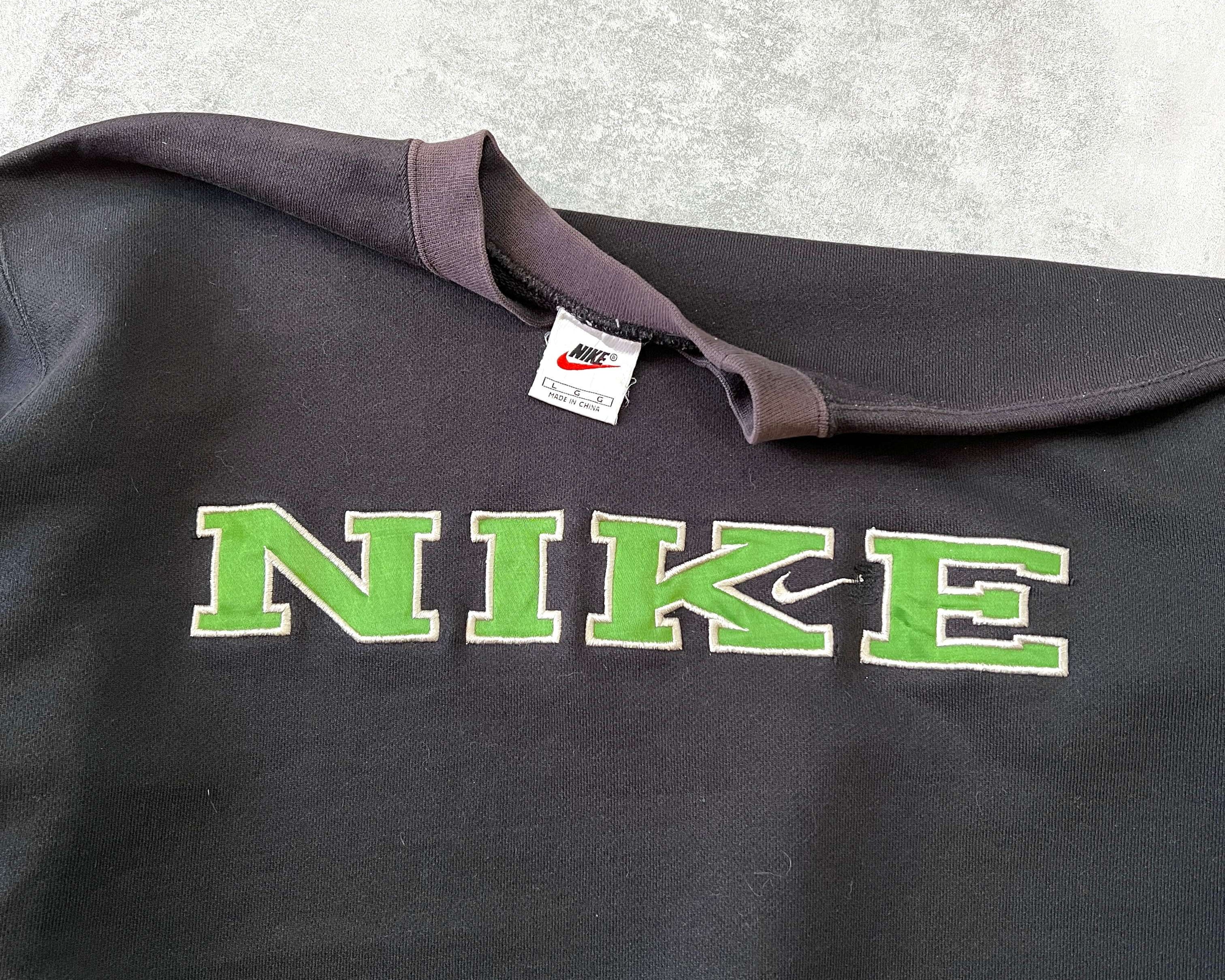 Nike RARE 1990s heavyweight embroidered sweatshirt (L)