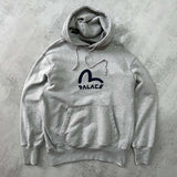 Palace x Evisu heavyweight spellout hoodie (XL)